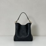 Gucci GG Emblem Small Bucket Crossbody 815118/815103 Black Bag