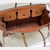 Hermes Birkin 35cm Canvas Swift Handbags