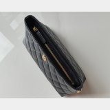 High Quality AS4700 1:1 Pouch Grained shiny Black Bag