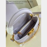 Louis Vuitton The Capucines Light Purple Pearl Flower M48865 Bag