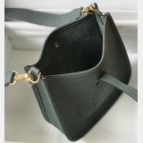 Hermes Mini Evelyne Bag Togo Leather Almond Green