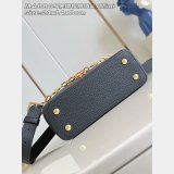 Louis Vuitton Capucines MM Wholesale M48865 Black Cherry Chain Bag