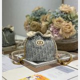 Top Quality Dior Montaigne Drawstring Bucket Mini Bag