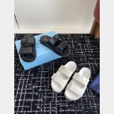 2025 Prada Padded Nappa Leather Slides