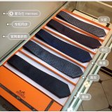Hermes Replica Mens Silk Tie Geometric Pattern