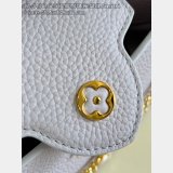 Louis Vuitton The Capucines Light Purple Pearl Flower M48865 Bag
