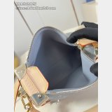 Louis Vuitton M13285 Side Trunk MM Bag Luxury Monogram Denim Grey