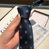 Gucci Silk tie Jacquard crafts insect pattern
