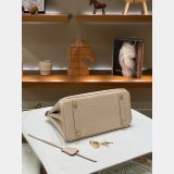 Hermes birkin 25cm calf Leather ostrich Vein bag