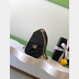 Luxury 1:1 Suede Hobo Black High Quality Mini AS5631 Bag
