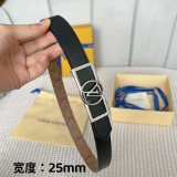 Designer Louis Vuitton Dauphine 25mm Reversible Belt