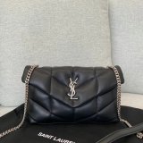 Top Quality best YSL LOULOU PUFFER HANDBAG 23cm