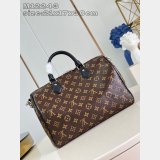 Louis Vuitton Luxury Copy M12243 Speedy Soft 30 Dark Monogram Bag