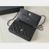 Fashion AP4241 Chain Wallet Knockoff Black Bag