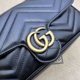 GG Marmont Gucci Replica Card Case Chain Wallet 751526 Bag