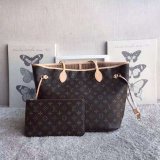 Best Louis Vuitton Wholesale Neverfull Monogram MM APRICOT M50366 Bag