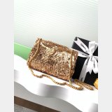 Inspired Best AS4561 Cruise 2024/25 Flap Sequins Gold-Tone Bag