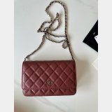 High Quality CC woc chain bag AP0250 MAGNETIC BUCKLE caviar 19CM