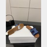 CELINE MARINA FRINGED MULE IN COTTON