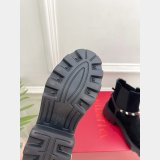 Valentino Rockstud Suede Ankle Boot