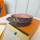 Cheap LV Flowergram 30mm Reversible Belt