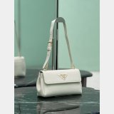Luxury Prada 1BN022 Flap Grain Leather Shoulder Bag