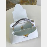 Louis Vuitton AAA Replica Designer Capucines Mini White M97980/M55921 Bag