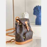 UK Louis Vuitton Best Montsouris Backpack Mini M51137 Brown Canvas