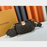 Louis Vuitton Luxury M44840 Multi Pochette PINK or Greem