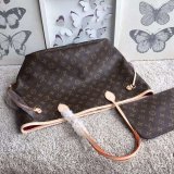 Louis Vuitton Top Quality Neverfull MM monogram 32CM Red