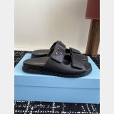2025 Prada Padded Nappa Leather Slides