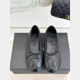 CC Quilted Leather Ballerinas Women Shoes