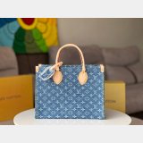 OnTheGo Louis Vuitton Replica Monogram Denim M46871 Handbag MM