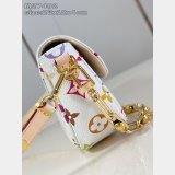 Louis Vuitton LV x TM Wallet Chain Ivy Monogram Multicolor White M27492 Bag