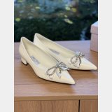 Jimmy Choo Black Soft Spazzolato Flat