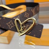 Fashion LV Limited Edition Reversible Belt 30MM Fall In Love