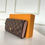 AAA+ LV N60114/N63209 Sarah Wallet Damier Ebene