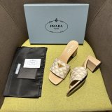 Prada Logo-plaque Slip-on Sandals