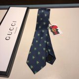 Gucci Silk tie Jacquard crafts insect pattern