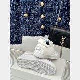 CELINE HOMME Suede-Trimmed Leather Sneakers