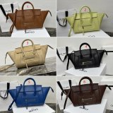 Celine New Luggage In Supple Shiny Lambskin 124213 Bag