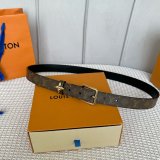 Louis Vuitton Flowergram 2.5cm Monogram Reversible Belt