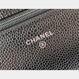 Fashion AP4241 Chain Wallet Knockoff Black Bag