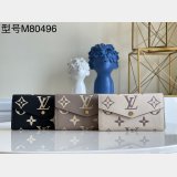 Wholesale Cheap Replica Sunglasses  M80496 Louis Vuitton Replica Designer Sarah Wallet Bicolor Monogram Empreinte Leather Bags