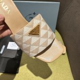 Prada Logo-plaque Slip-on Sandals
