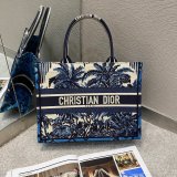 Christian Dior 7 Star Book Tote Oblique Termurah Replica Blue Bag