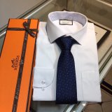 Hermes Replica Mens Silk Tie Geometric Pattern