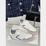 CELINE HOMME Suede-Trimmed Leather Sneakers