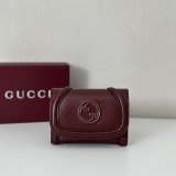 Gucci Wholesale 818795 Blondie Card Case Leather Wallets