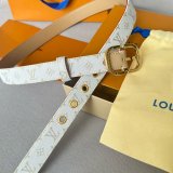 Cheap LOUIS VUITTON Monogram Women Belt 25MM